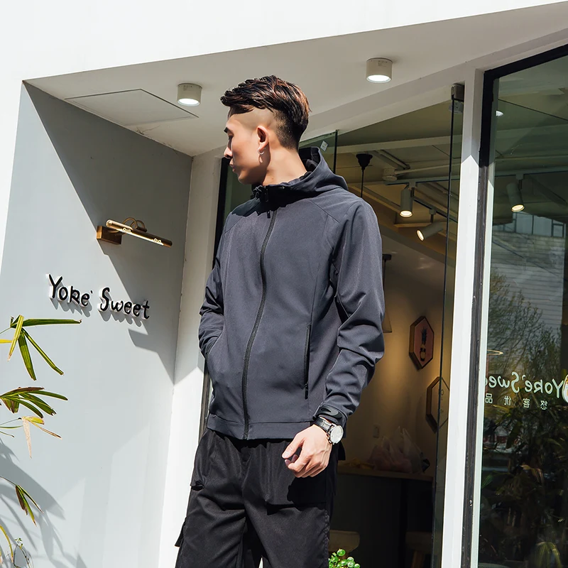 Gizonezkoen Windbreaker jaka